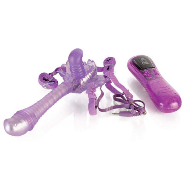 Фиолетовый поясной вибратор
