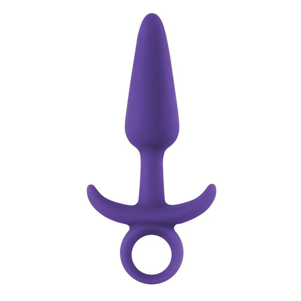 Фиолетовая анальная пробка с держателем INYA Prince Medium - 13 см.