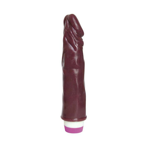 Вибратор Realistic Cock Vibe коричневого цвета - 21 см.