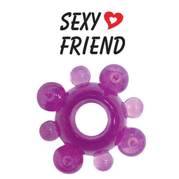 Фиолетовое эрекционное кольцо Sexy Friend 