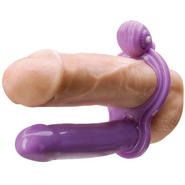 Насадка на пенис для двойного проникновения с вибрацией My First Double Penetrator
