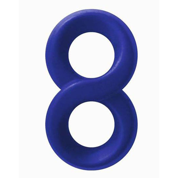 Синее эрекционное кольцо-восьмерка Infinity Ring