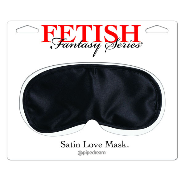 Черная сатиновая маска Satin Love Mask