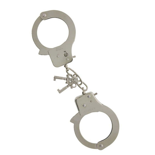 Металлические наручники с ключиками LARGE METAL HANDCUFFS WITH KEYS