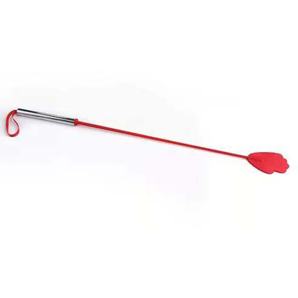 Красный стек с металлической хромированной ручкой - 62 см.