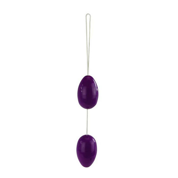 Фиолетовые анальные шарики вытянутой формы