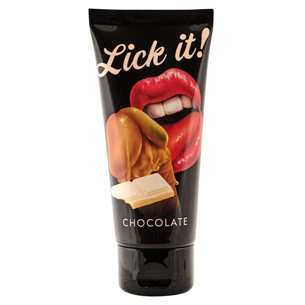 Съедобная смазка Lick It с ароматом белого шоколада - 100 мл.