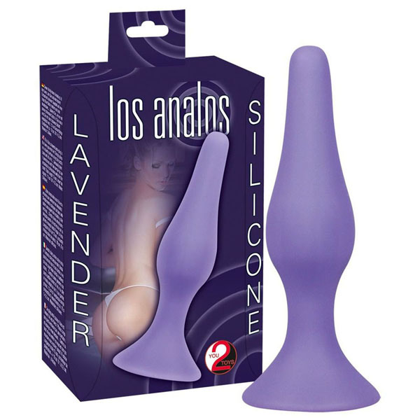 Фиолетовая анальная пробка Los Analos Lila Analplug - 13 см.