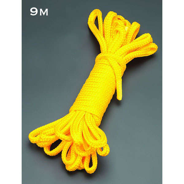 Желтая веревка для связывания - 9 м.