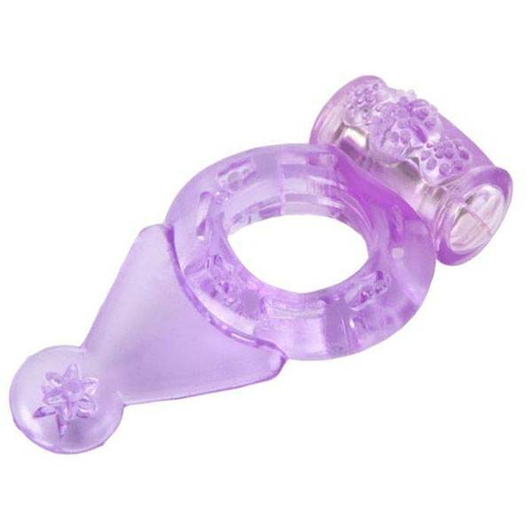 Фиолетовое виброкольцо с хвостом