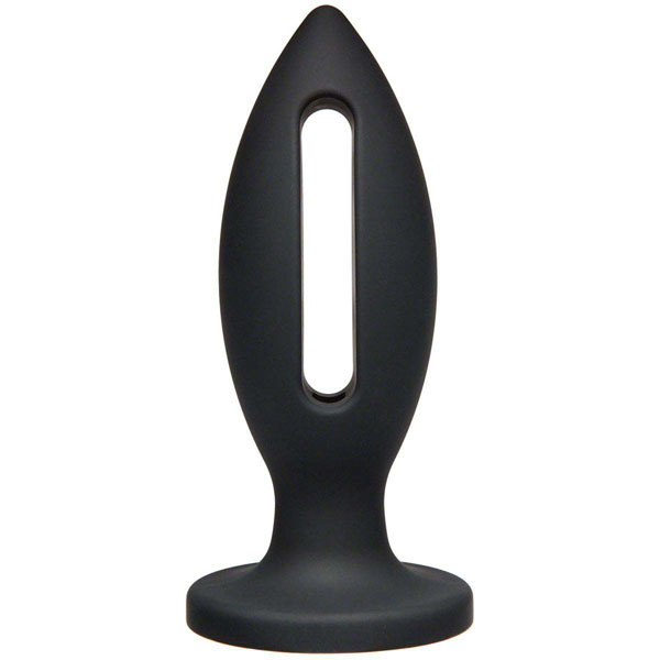Чёрная анальная пробка Kink Wet Works Lube Luge Premium Silicone Plug 6 - 15,2 см.