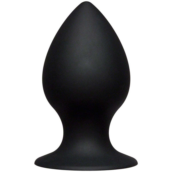 Чёрная анальная пробка Kink Ace Silicone Plug 4.5 - 11,43 см.