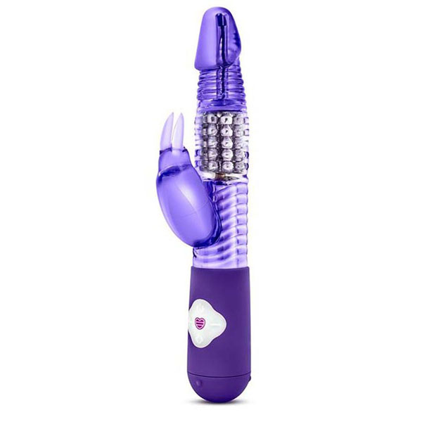 Фиолетовый вибратор с клиторальной стимуляцией Luxe Rabbit - 26 см.