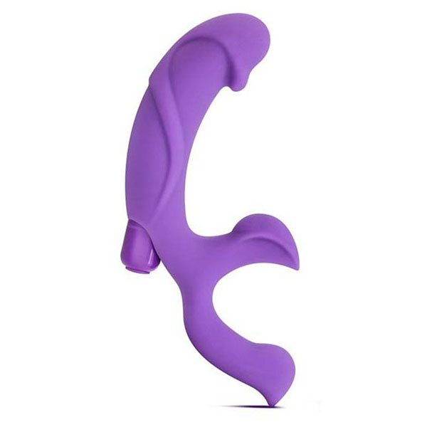 Фиолетовый массажёр простаты с вибрацией Adonis