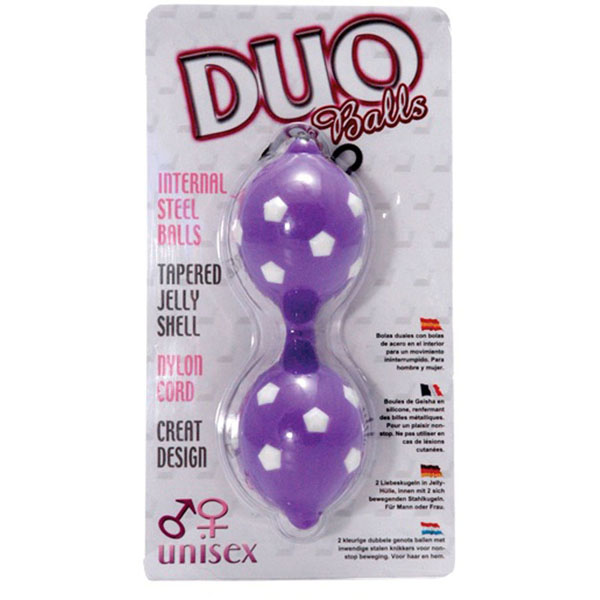 Фиолетовые вагинальные шарики DUO BALLS