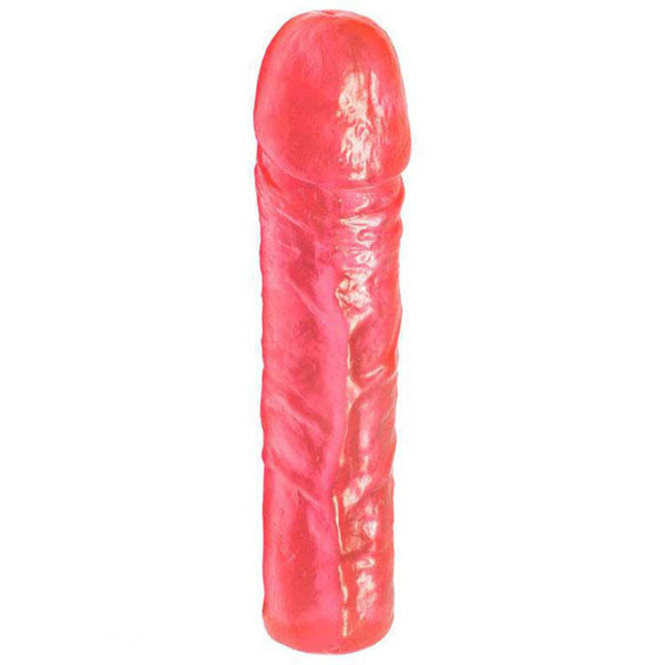 Розовый гелевый фаллоимитатор - 16,5 см.