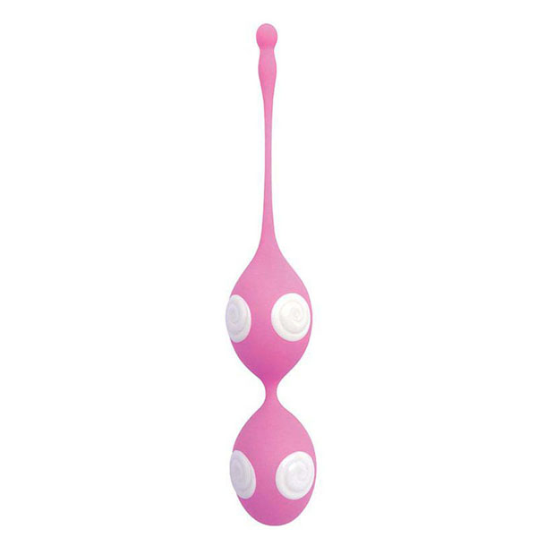 Розово-белые вагинальные шарики Play Candy Beanz 