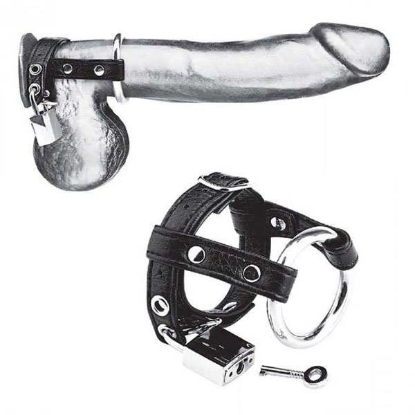 Утяжка на пенис на замочке Duo Cock And Ball Lock