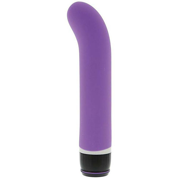 Фиолетовый вибратор PURRFECT SILICONE CLASSIC G-SPOT PURPLE - 17,5 см.