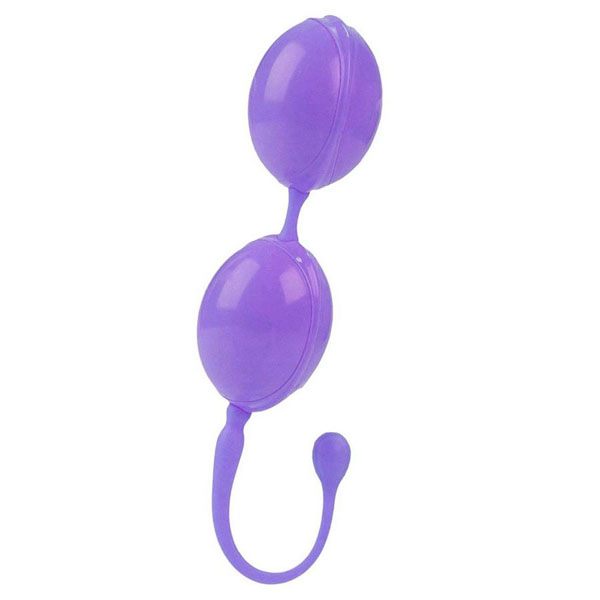 Фиолетовые каплевидные вагинальные шарики L amour Premium Weighted Pleasure System