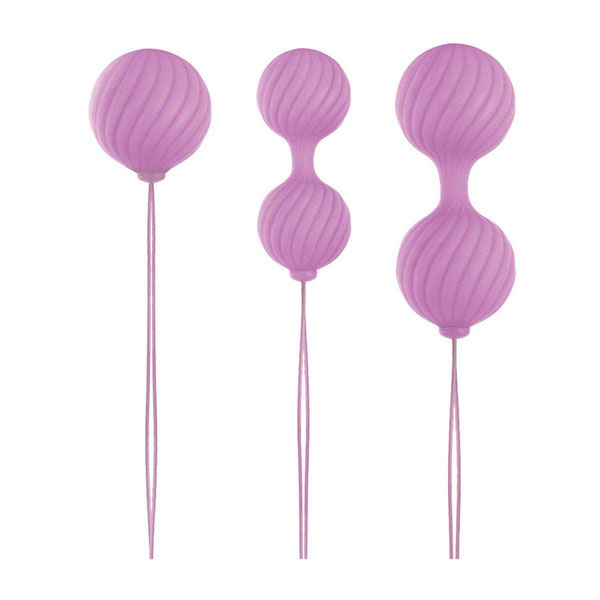 Набор розовых вагинальных шариков Luxe O Weighted Kegel Balls
