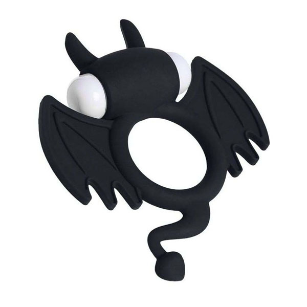 Черное эрекционное кольцо на пенис JOS COCKY DEVIL