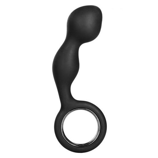 Черный анальный стимулятор Silicone Booty Exciter - 10,75 см.