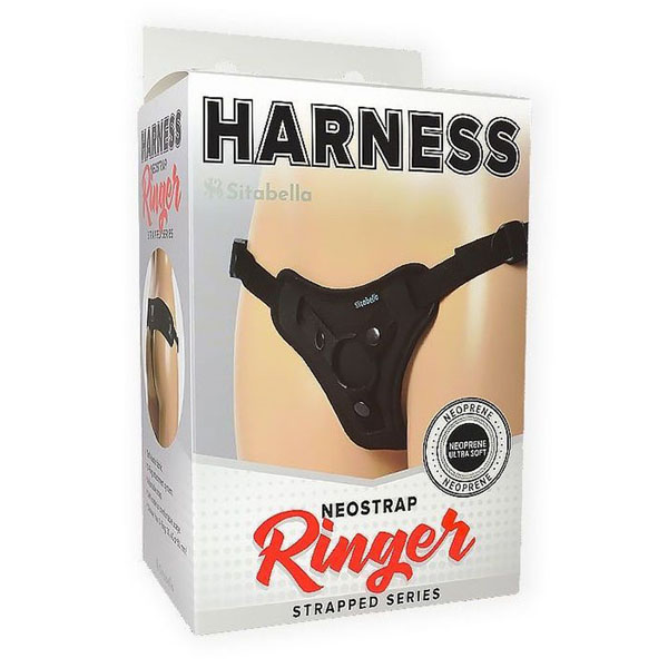 Чёрные трусики HARNESS Ringer - размер M-XL
