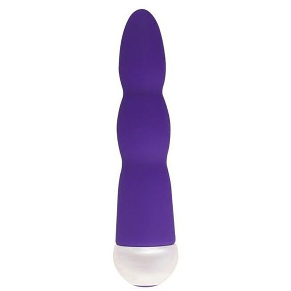 Фиолетовый вибратор Fashion Succubi Wavy Wand - 14,5 см.
