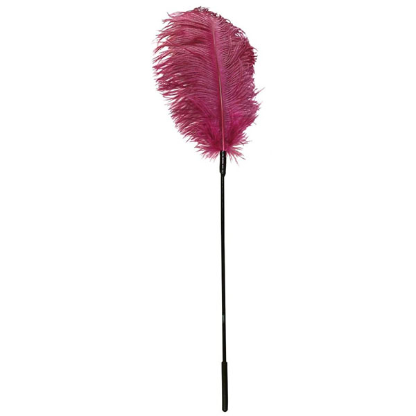 Розовое перышко для щекотания - 62 см.