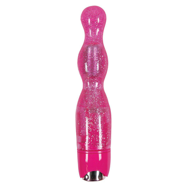 Розовая виброёлочка Starlight Gems Libra Vibrating Massager - 20,5 см.