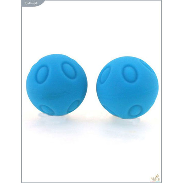 Металлические шарики Wicked с голубым силиконовым покрытием